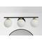 Hello Honey® Robert Stevenson Lighting Lorne Metal & Frosted Glass 3-Light Vanity